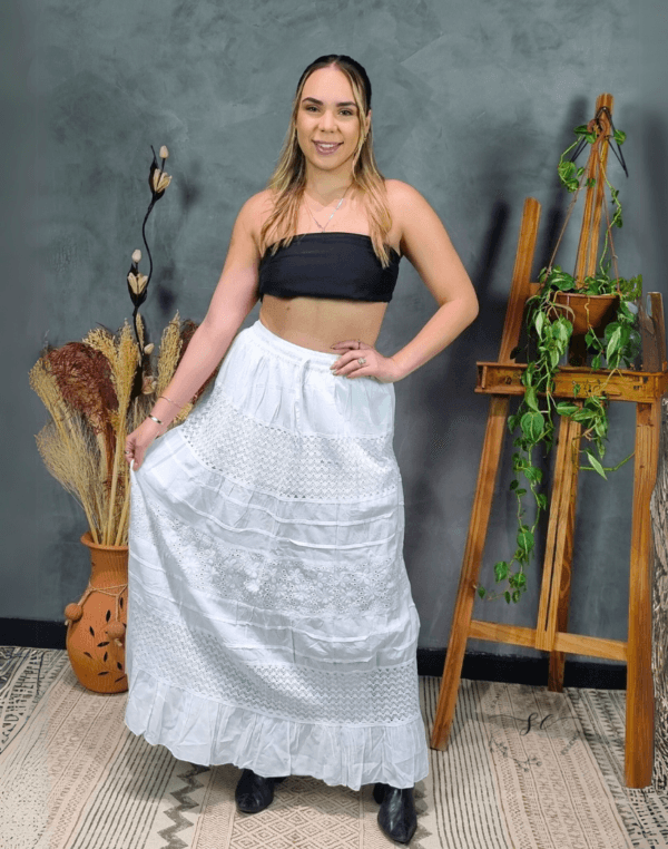 Saia Longa Branca - Samsara Priya